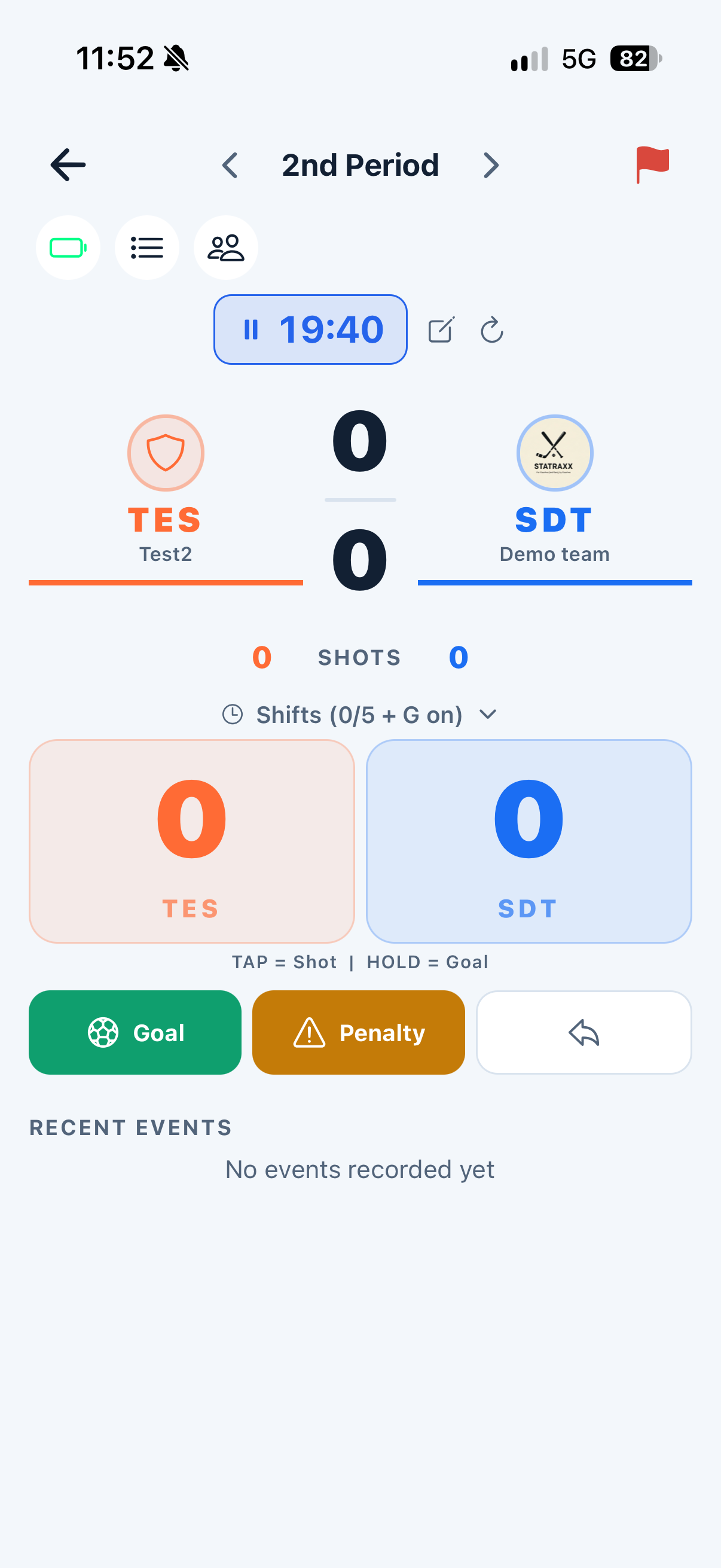 Statraxx live game tracker